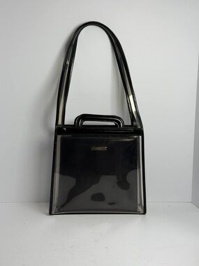 Gucci 2-in-1 Clear Vinyl and Black Leather Shoulder Bag Tom Ford Era